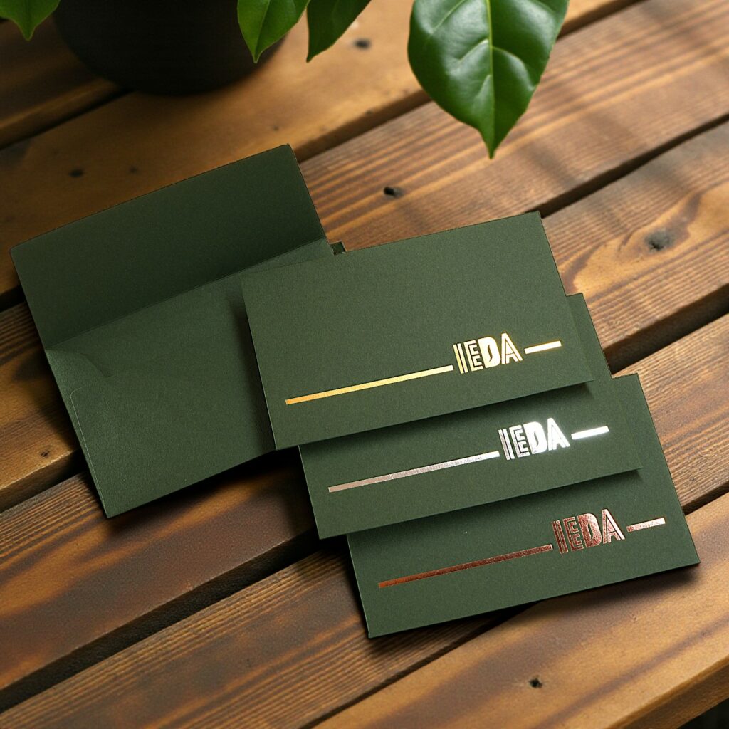 NTラシャに金箔押しを施した上質なNEカマス封筒