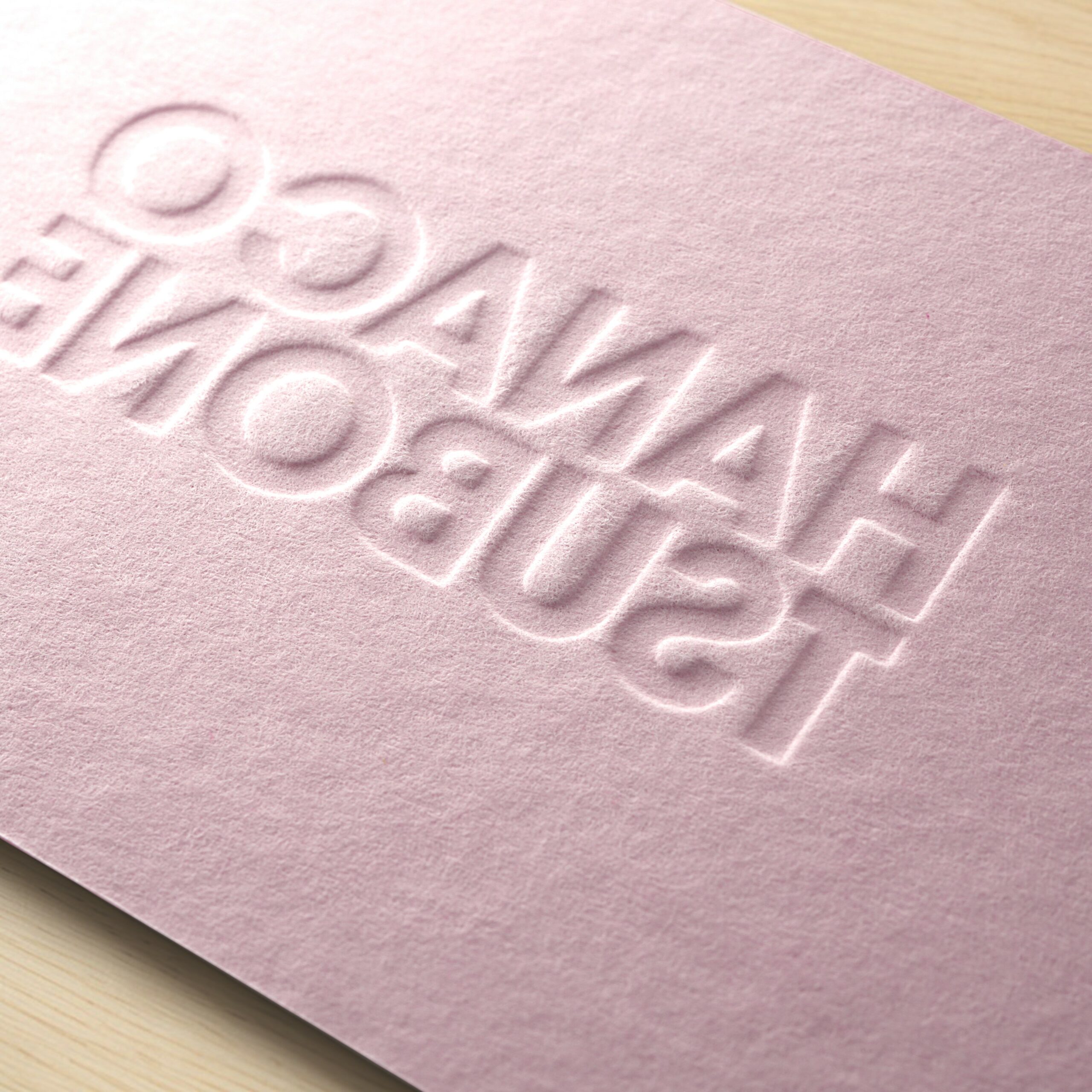 カラープラン／浮き出し加工 名刺・ショップカード